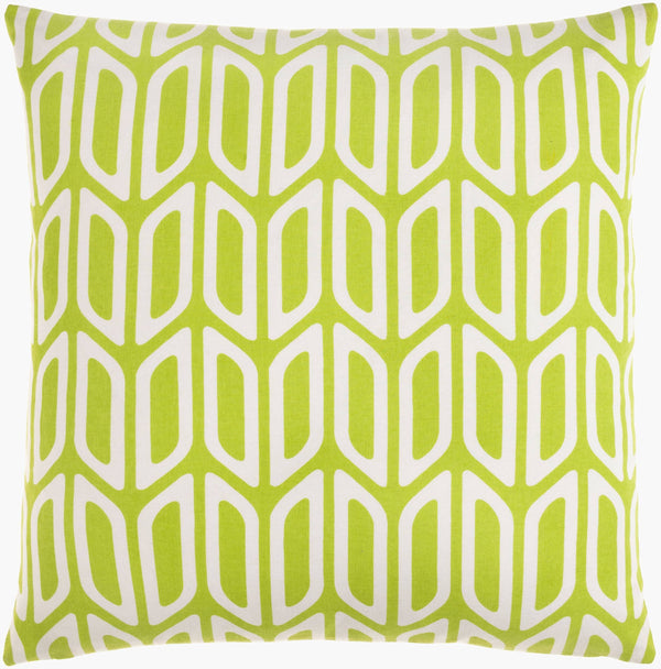 Surya Trudy 18" X 18" Cotton Accent Pillow - Durable, Stylish Decor Piece For Modern Home Revitalization Green Cotton,Cotton Trud7195-1818d