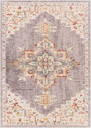 Livabliss Truva Traditional Square Area Rug with Fringe Polyester Pile for Living Spaces TRV2300-6RD