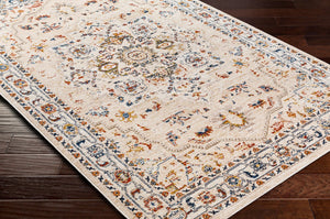 Livabliss Truva Square Kilim Medallion Area Rug Turkish Woven Polyester with Fringe Accent TRV2304-6RD