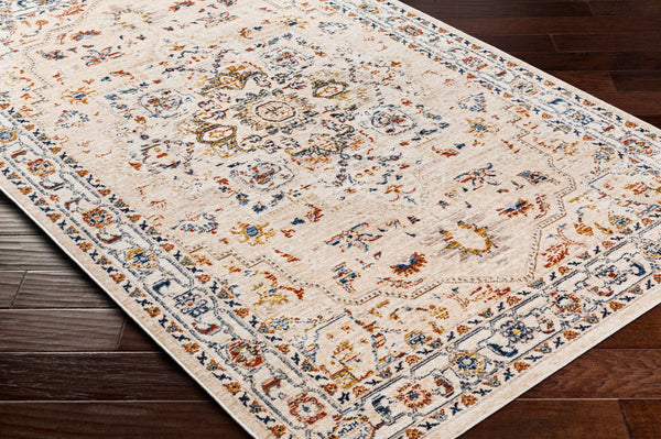 Livabliss Truva Square Kilim Medallion Area Rug Turkish Woven Polyester with Fringe Accent TRV2304-6RD