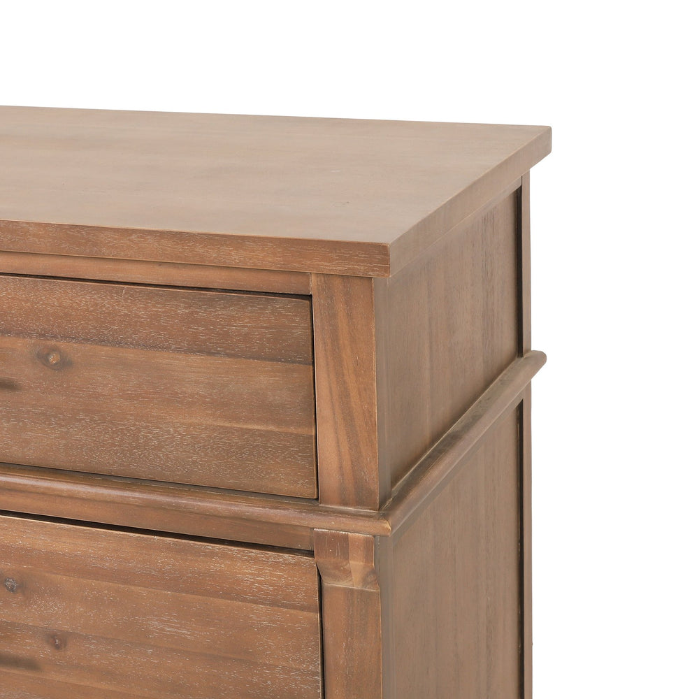 English Elm Christopher Knight Home® - Berghoff Acacia Wood 3-Drawer Dresser in Brown — Sustainable, California-Designed, Durable Storage Solution 70837.00