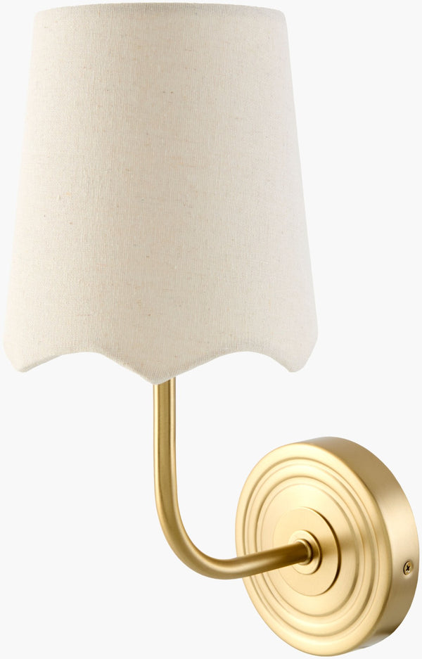 Livabliss Torvi French Country Linen Shade Wall Sconce Warm Ambient Light for Bedroom TRVI-001