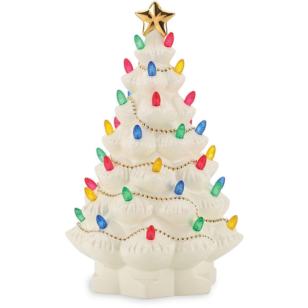 Lenox Treasured Traditions Ivory Light-Up Tree Figurine Ivory, IVORY OTHER 867360