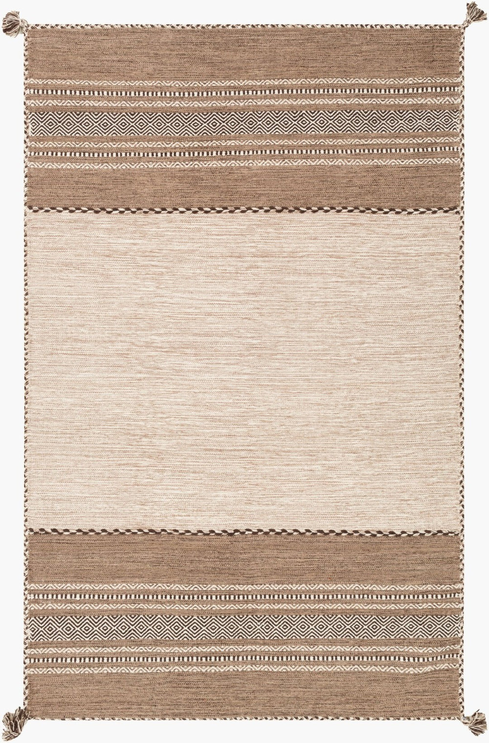 Surya Trenza Handcrafted Flat Weave Cotton Chenille Accent Rug for Entryways and Kitchens TRZ3001-23