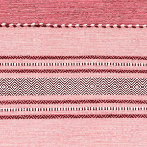 Surya Trenza 2'6" X 8' Handmade Cotton Rug - Elegant Global Design, Durable, Spot Clean, 1-year Warranty Light Pink Cotton,Chenille,Cotton Trz3005-576