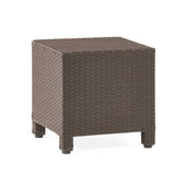 Christopher Knight Home® - Noble House - Puerta Outdoor Wicker Accent Side Table, Dark Brown