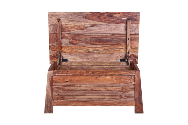 Porter Designs Porter Kalispell Solid Sheesham Wood Coffee Table – Handcrafted Arts & Crafts Design For Your Home Brown Wood 04-196-12-2439