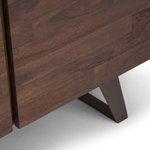 English Elm Lowry - Handcrafted Medium Storage Cabinet With Rustic Charm And Adjustable Shelves In Charcoal Brown B136P158855