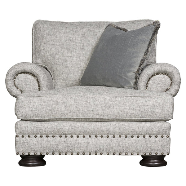 Bernhardt Bernhardt Foster Chair With Nailhead Trim, Rolled Arms & Padded Cushions — Custom Upholstery Options - Made to Order B5172A
