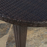 Christopher Knight Home® - Noble House - Dominica Outdoor 69 Inch Multibrown Wicker Oval Dining Table