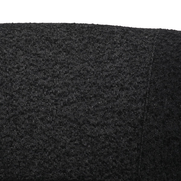 English Elm Christopher Knight Home® - Swivel Upholstered Accent Chair with Plush Fabric Comfort and 360° Rotation for Living Rooms Black 74240.00BLKBCL