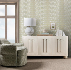 Hooker Furniture Melange Bow-Front Credenza In Crisp White Figured Maple Veneer — 72" Storage Console W/ Soft-Close Doors 628-75010-05