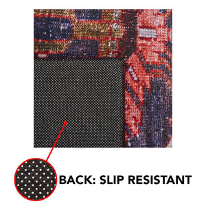 Safavieh Tucson 127 M/W S/R Power Loomed Traditional Rug Navy / Rust 8' x 8' Square