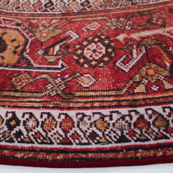 Safavieh Tucson 127 M/W S/R Power Loomed Traditional Rug Navy / Rust 8' x 8' Square