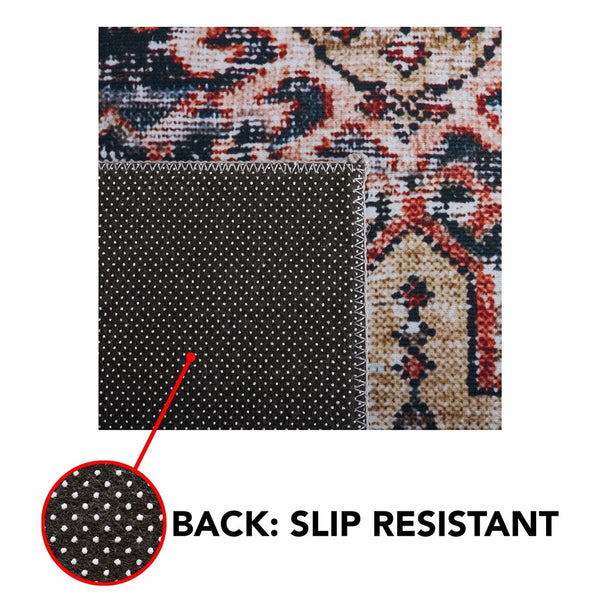 Safavieh Tucson 130 M/W S/R Power Loomed Traditional Rug Navy / Rust 2'-6" x 4'