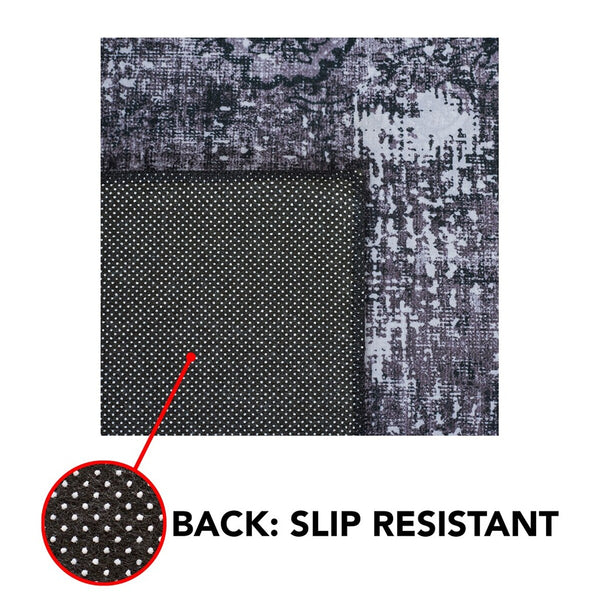Safavieh Tucson 190 M/W S/R TSN190 Power Loomed Traditional Rug Black / Grey TSN190Z-4SQ
