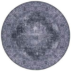 Safavieh Tucson 190 M/W S/R TSN190 Power Loomed Traditional Rug Black / Grey TSN190Z-4SQ