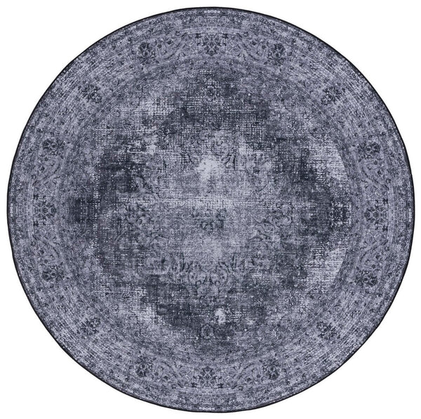 Safavieh Tucson 190 M/W S/R TSN190 Power Loomed Traditional Rug Black / Grey TSN190Z-4SQ