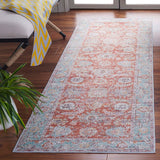 Safavieh Tucson 908 TSN908 Power Loomed Traditional Rug Turquoise / Rust TSN908K-9