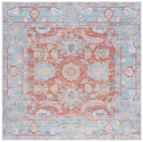 Safavieh Tucson 908 TSN908 Power Loomed Traditional Rug Turquoise / Rust TSN908K-9