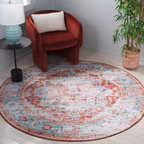 Safavieh Tucson 928 TSN928 Power Loomed Traditional Rug Turquoise / Rust TSN928K-9