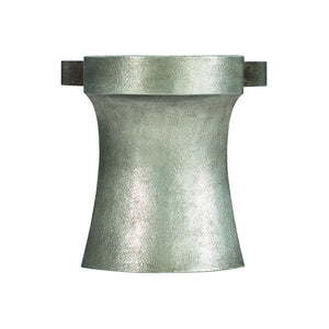 Bernhardt Bernhardt Gainsford Round End Table — Sandblasted Oak Top, Graphite Cast-Aluminum Legs, Rustic-Modern Accent (27.5") 396124