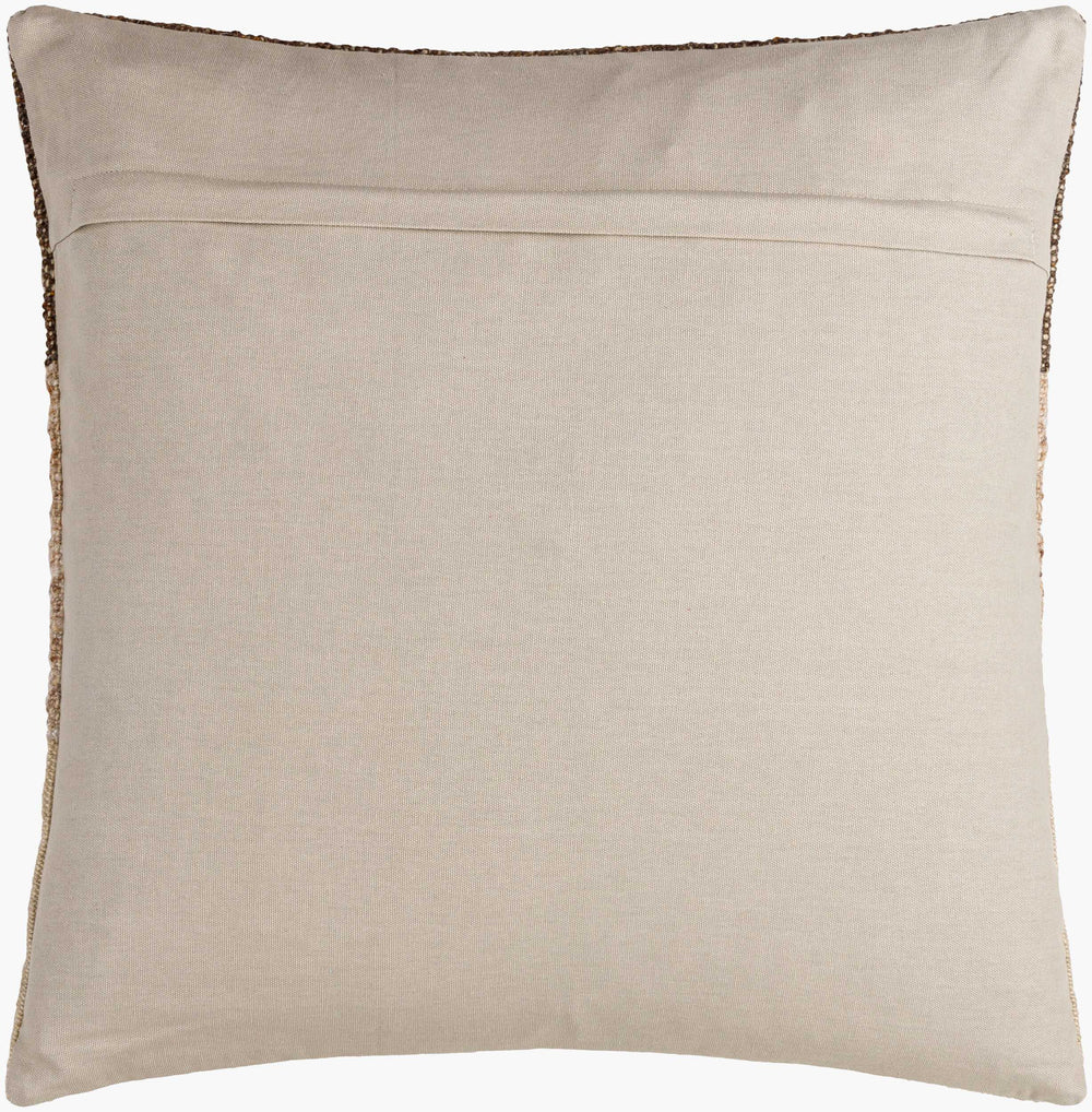 Surya Troposphere Rustic Lodge-style 18" Accent Pillow – Cozy Cotton-wool Blend For Home Decor Charm Dark Brown Wool,Cotton,Cotton Tsp001-2222d
