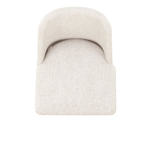 A.R.T. Furniture Portico Upholstered Side Chair - Modern Design With Neutral Chenille Fabric & Sienna Wood Finish - Set Of 2 Brown, White Parawood Solids,Foam,Fabric 323204-3335