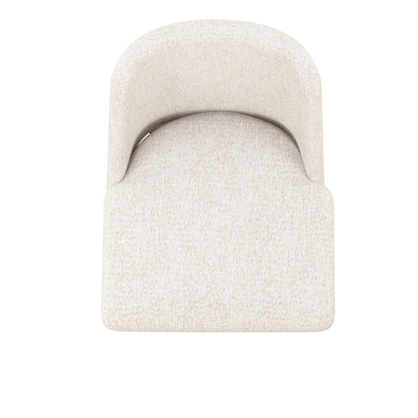 A.R.T. Furniture Portico Upholstered Side Chair - Modern Design With Neutral Chenille Fabric & Sienna Wood Finish - Set Of 2 Brown, White Parawood Solids,Foam,Fabric 323204-3335