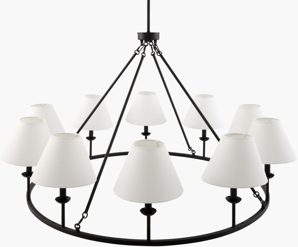 Livabliss Tessro Grand French Country Chandelier with Ornate Scrollwork for Vaulted Spaces TSRO-001