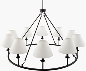 Livabliss Tessro Grand French Country Chandelier with Ornate Scrollwork for Vaulted Spaces TSRO-001