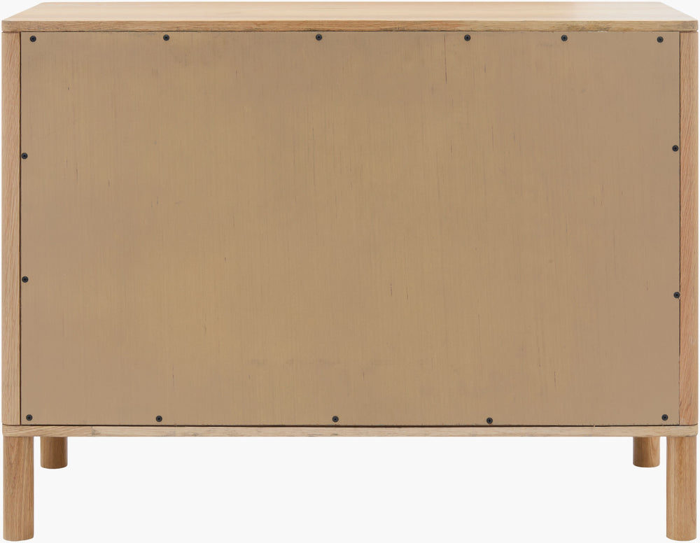 Surya Tessell Modern Minimalist Cabinet 30"H X 40"W X 18"D - Chic Storage Solution In White Oak Finish Top, Brown White Oak Veneer,Manufactured Wood,Oak Tssl001-304018