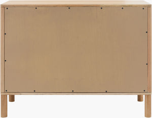 Surya Tessell Modern Minimalist Cabinet 30"H X 40"W X 18"D - Chic Storage Solution In White Oak Finish Top, Brown White Oak Veneer,Manufactured Wood,Oak Tssl001-304018