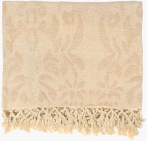 Surya Tristen Luxurious 50"W X 70"L Viscose Throw - Exquisite Softness For Your Home Decor & Comfort Wheat Viscose,Viscose Tst2004-5070