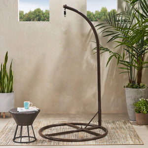 English Elm Christopher Knight Home® - HANGING Powder-Coated Iron Hammock Chair Stand — Portable, Secure Indoor/Outdoor Base for Easy Setup and Comfort 62075.00HNGBRN