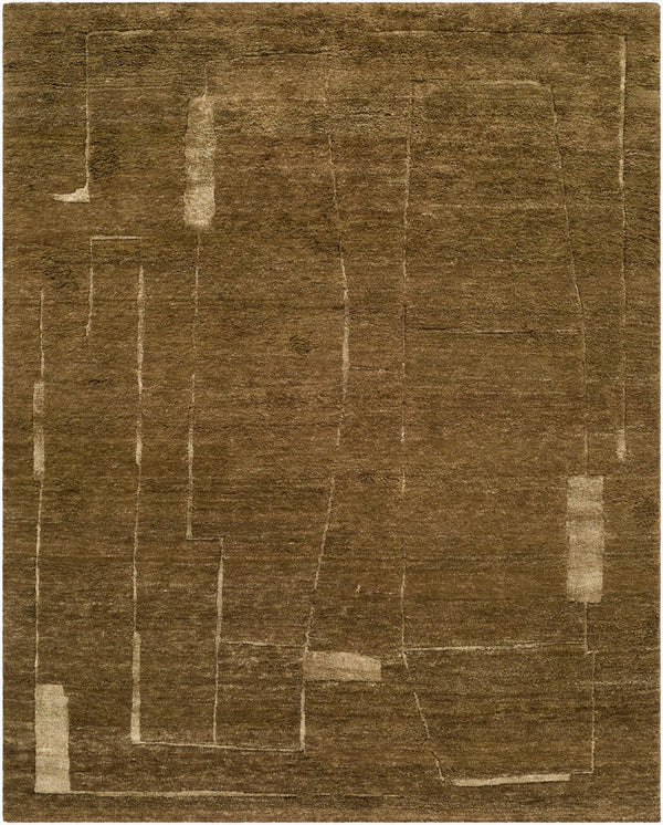Surya Tulsi Hand Knotted Silk Wool Plush Area Rug for Living Room Minimalist Decor 9' x 12' Rectangle TSU2300-912