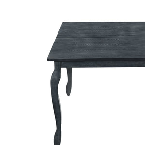 English Elm Ext. Dining Table Rubberwood Cabriole Leg French Country Extendable with Butterfly Leaf 70936.00