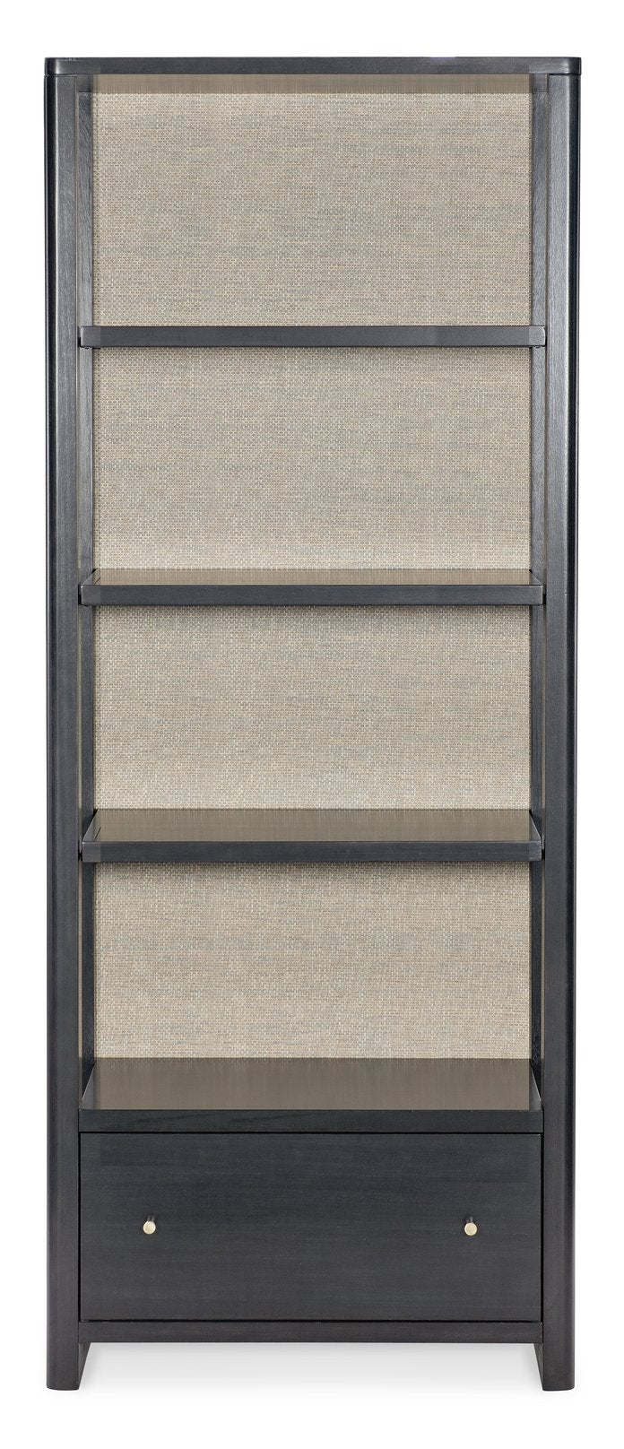 Hooker Furniture Kenzo Eucalyptus Veneer Bookcase with Raffia Accents and Locking File Drawer 6104-10443-99
