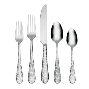 Lenox Oneida Tibet 45 Piece Everyday Flatware Set, Service for 8 Metallic, STAINLESS METAL H086045CL20