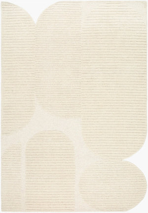 Livabliss Tate Hand Tufted Wool Area Rug Plush Medium Pile for Modern Living Spaces Ivory, Cream 8' x 10' TTA2300-810