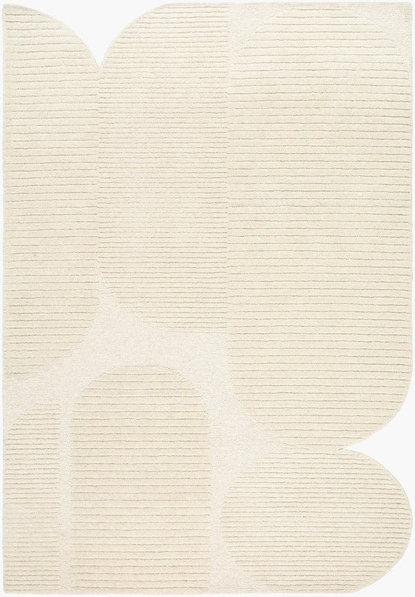 Livabliss Tate Hand Tufted Wool Area Rug Plush Medium Pile for Modern Living Spaces Ivory, Cream 8' x 10' TTA2300-810