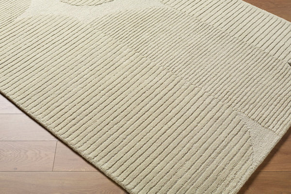 Livabliss Tate Hand Tufted Wool Area Rug Minimalist Modern Design for Living Room Bedroom Ecru, Sandston 8' x 10' TTA2303-810