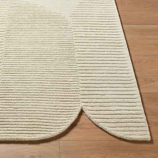 Livabliss Tate Hand Tufted Wool Area Rug Minimalist Modern Design for Living Room Bedroom Ecru, Sandston 8' x 10' TTA2303-810