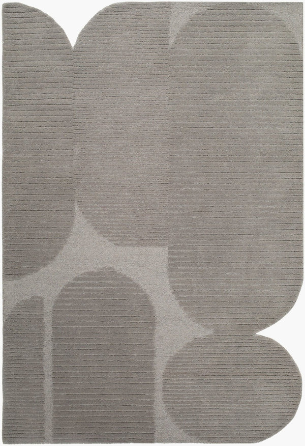Livabliss Tate Hand Tufted Wool Area Rug Plush Medium Pile Minimalist Modern Living Room Slate Gray, As 5' x 7'6" TTA2304-576