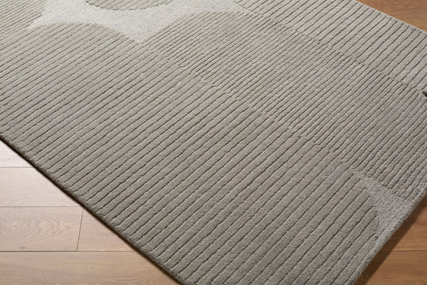 Livabliss Tate Hand Tufted Wool Area Rug Plush Medium Pile Minimalist Modern Living Room Slate Gray, As 5' x 7'6" TTA2304-576