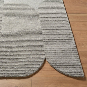 Livabliss Tate Hand Tufted Wool Area Rug Plush Medium Pile Minimalist Modern Living Room Slate Gray, As 5' x 7'6" TTA2304-576