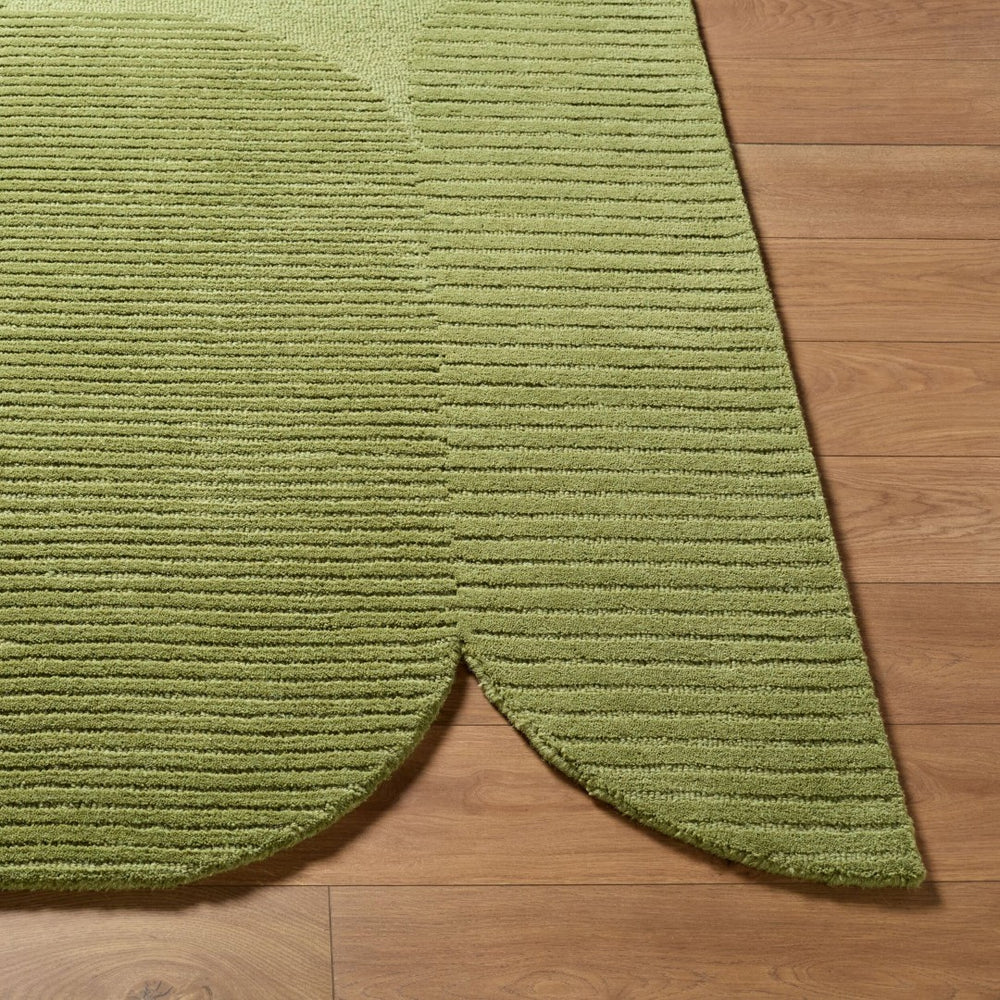 Livabliss Tate Hand Tufted Wool Area Rug Minimalist Modern Plush Pile for Living Room Olive, Sage 8' x 10' TTA2305-810