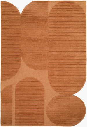 Livabliss Tate Hand Tufted Wool Area Rug Minimalist Modern Design for Living or Bedroom Terracotta, Ci 8' x 10' TTA2307-810
