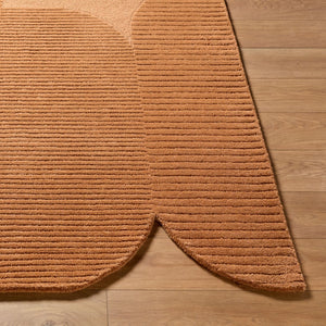 Livabliss Tate Hand Tufted Wool Area Rug Minimalist Modern Design for Living or Bedroom Terracotta, Ci 8' x 10' TTA2307-810