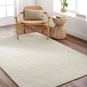 Surya Totenham 10' X 14' Handwoven Wool Rug - Scandinavian Modern Elegance For Luxurious Comfort Cream Wool Tth2302-23